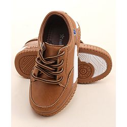 Cute Walk by Babyhug Lace Ups Formal Shoes - Brown