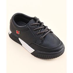 Cute Walk by Babyhug Lace Ups Formal Shoes - Black