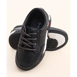 Cute Walk by Babyhug Lace Ups Formal Shoes - Black