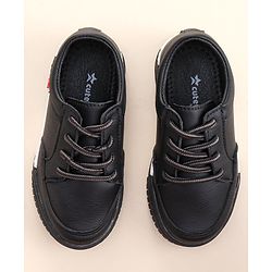 Cute Walk by Babyhug Lace Ups Formal Shoes - Black