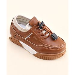 Cute Walk by Babyhug Lace Up Formal Shoes - Brown