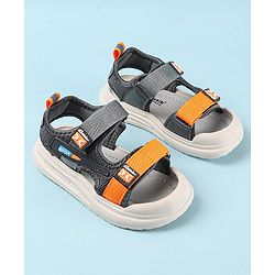 Cute Walk by Babyhug Sandals with Velcro Closure - Grey