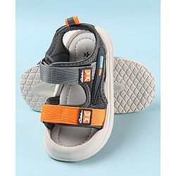Cute Walk by Babyhug Sandals with Velcro Closure - Grey
