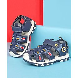 Cute Walk by Babyhug Sandals with Velcro Closure - Blue