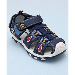 Cute Walk by Babyhug Sandals with Velcro Closure - Blue