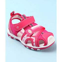 Cute Walk by Babyhug Velcro Closure Sandals - Fuchsia