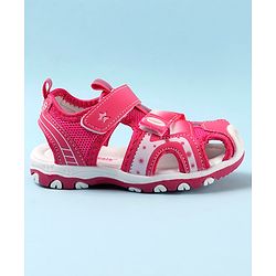 Cute Walk by Babyhug Velcro Closure Sandals - Fuchsia