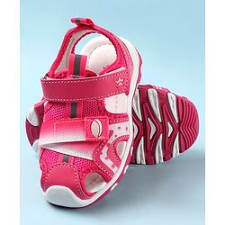 Cute Walk by Babyhug Velcro Closure Sandals - Fuchsia