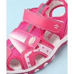 Cute Walk by Babyhug Velcro Closure Sandals - Fuchsia