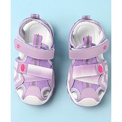 Cute Walk by Babyhug Velcro Closure Sandals - Fuchsia