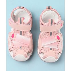 Cute Walk by Babyhug Velcro Closure Sandals - Fuchsia