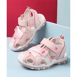 Cute Walk by Babyhug Velcro Closure Sandals - Fuchsia
