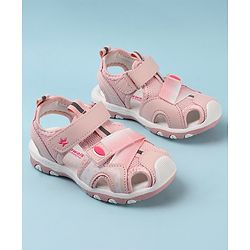 Cute Walk by Babyhug Velcro Closure Sandals - Fuchsia