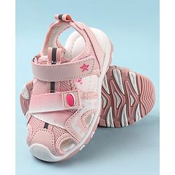 Cute Walk by Babyhug Velcro Closure Sandals - Fuchsia