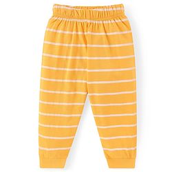Babyhug Disney Single Jersey Knit Full Sleeves Night Suit with 101 Dalmatians Print - Yellow