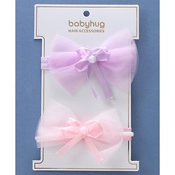 Babyhug Free Size Female Hair Bands Pack of 2 - Multicolor