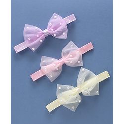Babyhug Free Size Female Hair Bands Pack of 3 - Multicolor