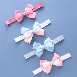 Babyhug Free Size Female Hair Bands Pack of 4 - Multicolor
