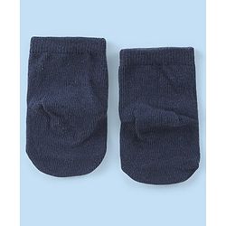 Cute Walk by Babyhug Knit Anti-Bacterial Ankle Length Socks with Striped & Dino Design Pack of 3 - Blue & White