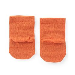 Cute Walk by Babyhug Knit Anti-Bacterial Ankle Length Socks with Raccoon & Bear Design Pack of 3 - Orange Green & Blue