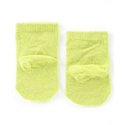 Cute Walk by Babyhug Knit Anti-Bacterial Ankle Length Socks with Raccoon & Bear Design Pack of 3 - Orange Green & Blue
