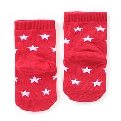 Cute Walk by Babyhug Anti-Bacterial Ankle Length Striped & Star Designed Socks Pack of 3 - Yellow Red & Black