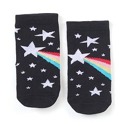 Cute Walk by Babyhug Anti-Bacterial Ankle Length Striped & Star Designed Socks Pack of 3 - Yellow Red & Black