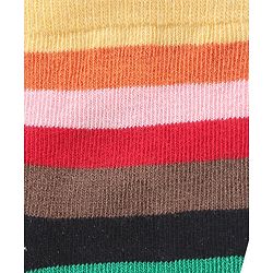 Cute Walk by Babyhug Anti-Bacterial Ankle Length Striped & Star Designed Socks Pack of 3 - Yellow Red & Black