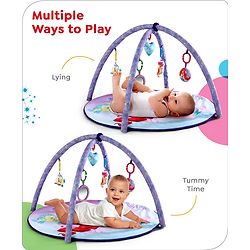 Babyhug Disney Little Mermaid Playgym | BIS Certified | Soft Play Mat with 5 Fun Hanging Toys | Disney Little Mermaid Theme for Newborns 0+ Months | Perfect for Indoor Play & Tummy Time | Stimulates Sensory Development, Hand-Eye Coordination & Motor