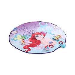 Babyhug Disney Little Mermaid Playgym | BIS Certified | Soft Play Mat with 5 Fun Hanging Toys | Disney Little Mermaid Theme for Newborns 0+ Months | Perfect for Indoor Play & Tummy Time | Stimulates Sensory Development, Hand-Eye Coordination & Motor