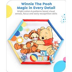 Babyhug Disney Mickey & Friends Playgym | BIS Certified | Soft Play Mat with 5 Fun Hanging Toys | Disney Mickey & Friends Theme for Newborns 0+ Months | Perfect for Indoor Play & Tummy Time | Stimulates Sensory Development, Hand-Eye Coordination & Mo
