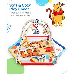Babyhug Disney Mickey & Friends Playgym | BIS Certified | Soft Play Mat with 5 Fun Hanging Toys | Disney Mickey & Friends Theme for Newborns 0+ Months | Perfect for Indoor Play & Tummy Time | Stimulates Sensory Development, Hand-Eye Coordination & Mo