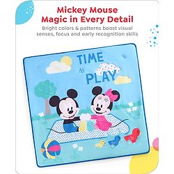 Babyhug Disney Mickey & Friends Playgym | BIS Certified | Soft Play Mat with 5 Fun Hanging Toys | Disney Mickey & Friends Theme for Newborns 0+ Months | Perfect for Indoor Play & Tummy Time | Stimulates Sensory Development, Hand-Eye Coordination & Mo
