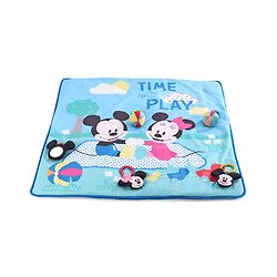 Babyhug Disney Mickey & Friends Playgym | BIS Certified | Soft Play Mat with 5 Fun Hanging Toys | Disney Mickey & Friends Theme for Newborns 0+ Months | Perfect for Indoor Play & Tummy Time | Stimulates Sensory Development, Hand-Eye Coordination & Mo