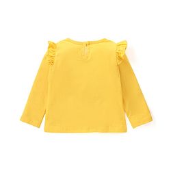 Babyhug Cotton Knit Full Sleeves T-Shirts with Frill Text & Heart Print Pack of 3 - Multicolor