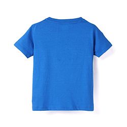 Babyhug Cotton Woven Full Sleeves Adventure Theme Shirt With T-Shirt - Blue