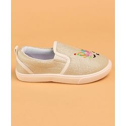 Cute Walk by Babyhug Unicorn Embroidered Slip On Casual Shoes - White