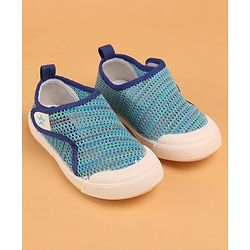 Cute Walk by Babyhug Velcro Closure Textured Casual Shoes - Blue