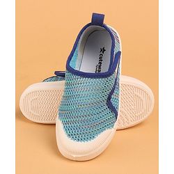 Cute Walk by Babyhug Velcro Closure Textured Casual Shoes - Blue