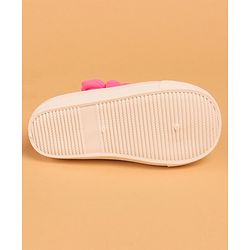 Cute Walk by Babyhug with Velcro Closure Casual Shoes Flower Applique - Fuschia