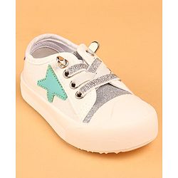 Cute Walk by Babyhug Lace Up Casual Shoes - Golden