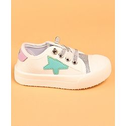Cute Walk by Babyhug Lace Up Casual Shoes - Golden
