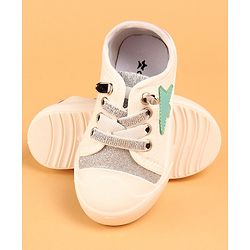Cute Walk by Babyhug Lace Up Casual Shoes - Golden