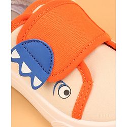 Cute Walk by Babyhug Slip On Casual Shoes with Velcro Closure - Beige & Orange
