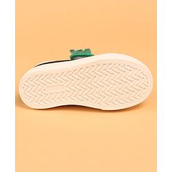 Cute Walk by Babyhug Slip On Casual Shoes with Velcro Closure - Black & Green