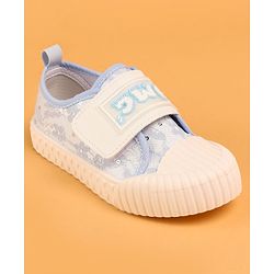 Cute Walk by Babyhug Velcro Closure Casual Shoes With Text Print - Pink