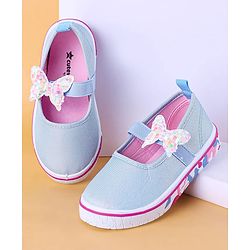 Cute Walk by Babyhug Casual Shoes with Bow Applique- Blue