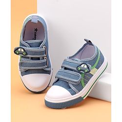 Cute Walk by Babyhug Velcro Closure Casual Shoes Car Applique - Blue
