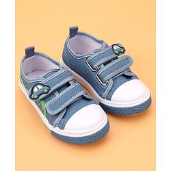 Cute Walk by Babyhug Velcro Closure Casual Shoes Car Applique - Blue