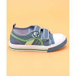 Cute Walk by Babyhug Velcro Closure Casual Shoes Car Applique - Blue